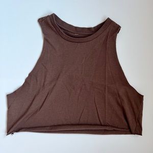 Brown Cropped Tank